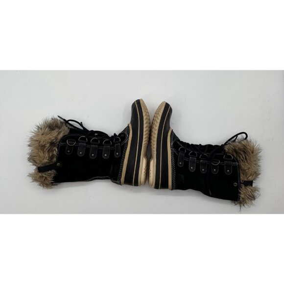 Sorel Joan Of Arctic Waterproof Winter Snow Boots Womens 7.5 Faux Fur Lined Blac - Picture 9 of 16